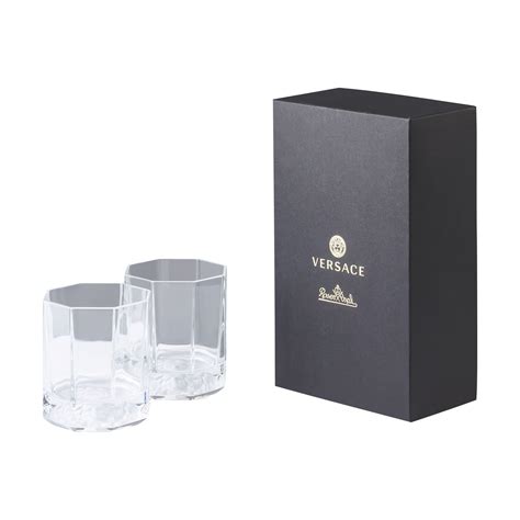 versace rosenthal medusa lumiere clear crystal whiskey glasses|Medusa Lumiere 2nd Edition Clear Whiskey, D.O.F., Pair.